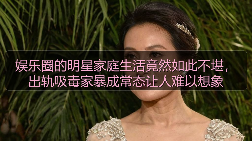 娱乐圈的明星家庭生活竟然如此不堪，出轨吸毒家暴成常态让人难以想象